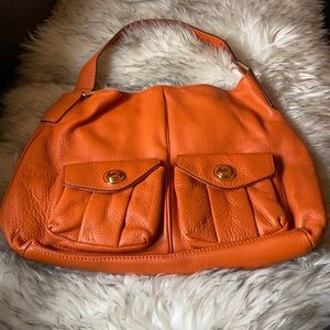 Michael Kors Orange Super Soft Italian Leather Bag